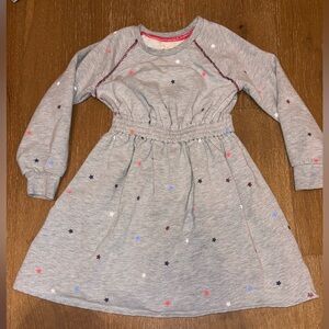 Tucker + Tate star dress sweatshirt dress toddler girl gray star cozy 4T